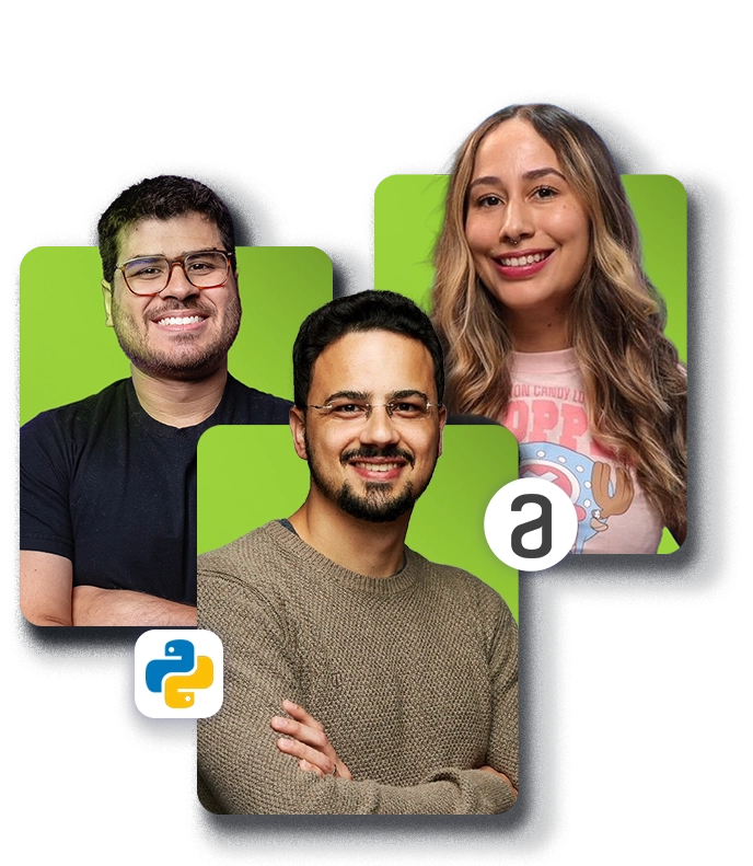 Imagem dos instrutores da Imersão Dados com Python